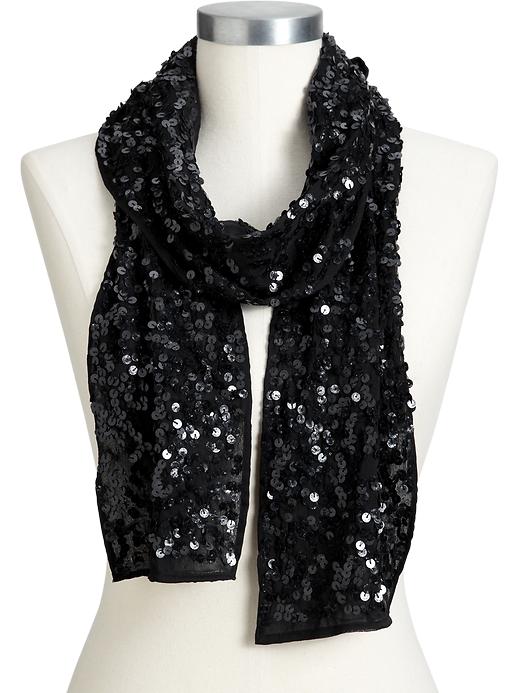 Old Navy Womens Sequined Chiffon Scarves