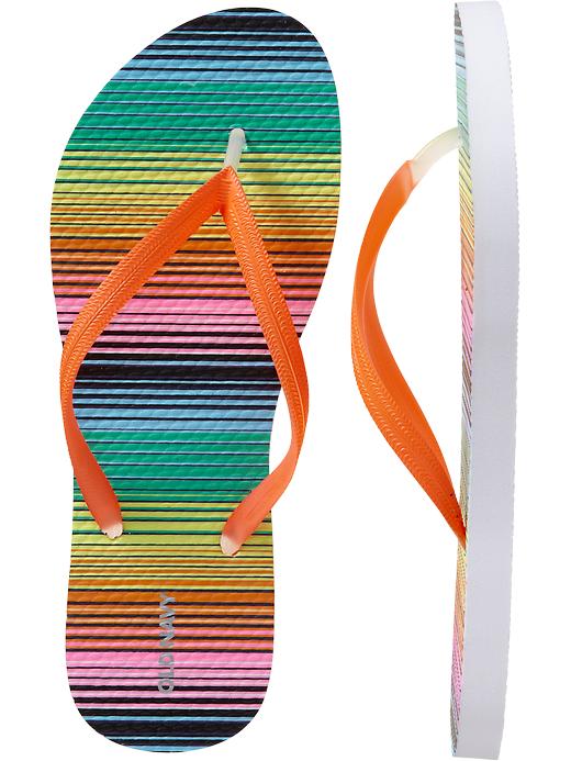 Old Navy Womens Printed Flip Flops