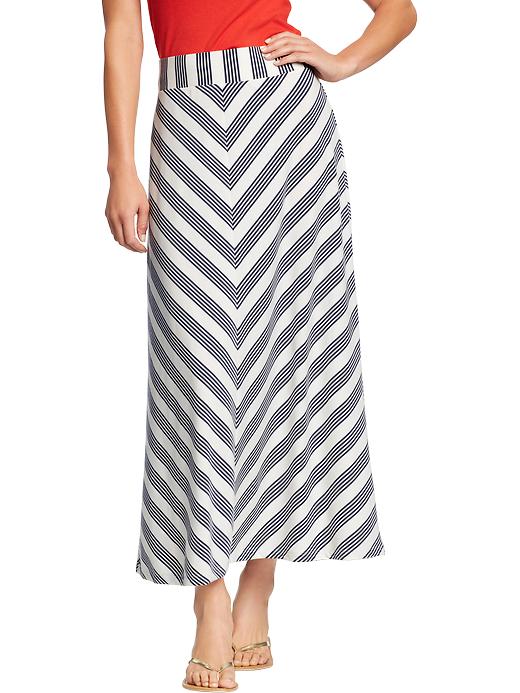 Old Navy Womens Chevron Stripe Maxi Skirts