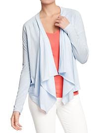 Women's Open-Front Jersey Lounge Cardis