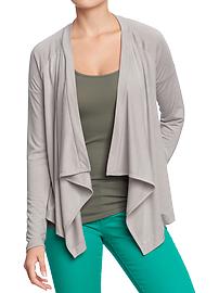 Women's Open-Front Jersey Lounge Cardis