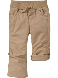 Roll-Up Poplin Pants for Baby