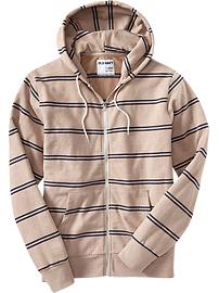 Men's Double-Stripe Fleece Hoodies