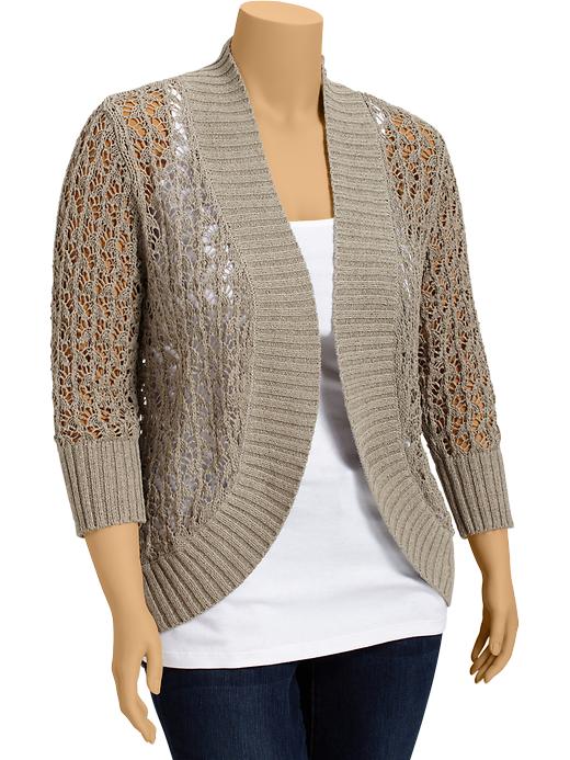 Old Navy Womens Plus Open Knit Cocoon Cardis