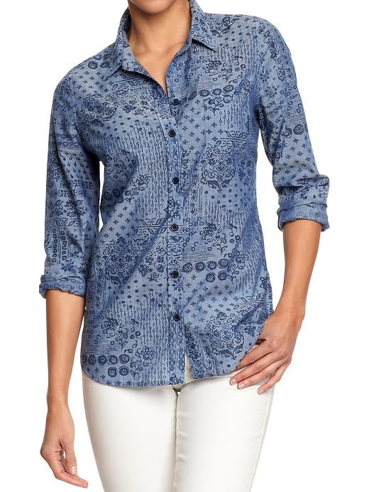 View large product image 1 of 1. Women's Lightweight Patterned Shirts