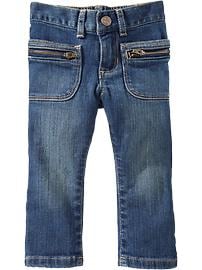 Zipper-Pocket Skinny Jeans for Baby