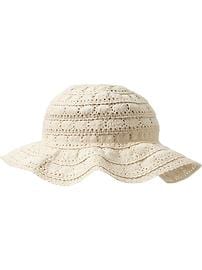 Crochet-Lace Sun Hats for Baby