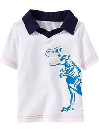 Glow-in-the-Dark Graphic Polos for Baby