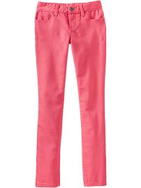 Girls Super Skinny Pop-Color Jeans