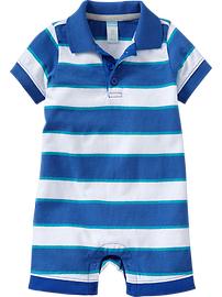 Striped Polo One-Pieces for Baby