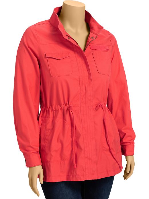 Old Navy Womens Plus Twill Tie Waist Jackets