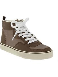 Boys Color-Blocked Canvas High-Tops