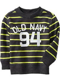 Logo-Stripe Terry Sweatshirts for Baby