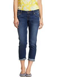 Women's Cropped Skinny Boyfriend Jeans