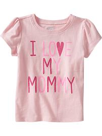 "I &hearts; My Mommy" Tees for Baby
