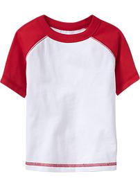 Color-Block Raglan Tees for Baby