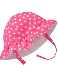 Polka-Dot Swim Hats for Baby