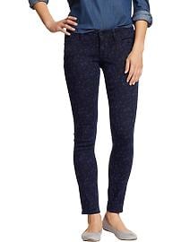 Women's The Rockstar Floral-Print Skinny Jeans