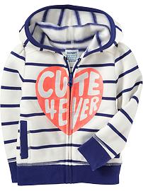 Printed Fleece Hoodies for Baby