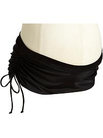 Maternity Skirted Cinch-Tie Swim Bottoms