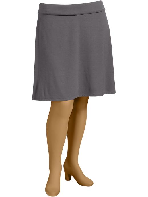 View large product image 1 of 1. Women's Plus Jersey-Knit Skirts