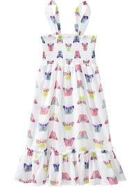 Girls Smocked Printed Sundresses