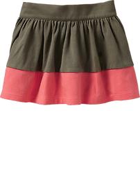 Color-Blocked Jersey Skorts for Baby