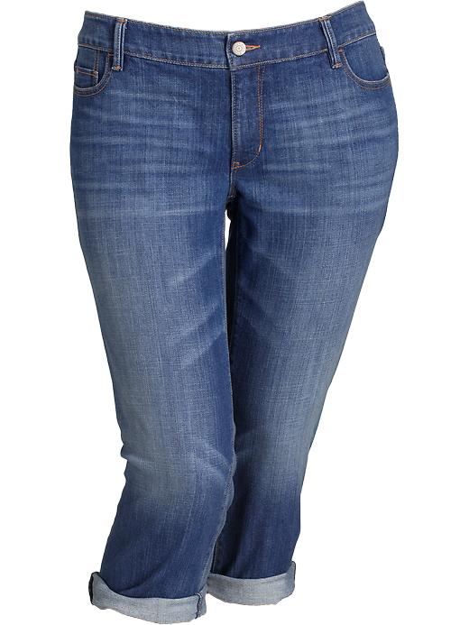 Old Navy Womens Plus Low Rise Denim Capris