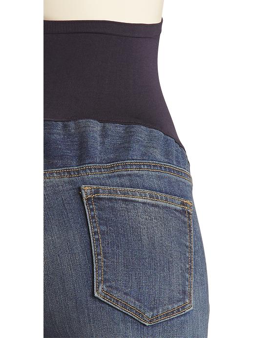 View large product image 2 of 2. Maternity Full-Panel Flare-Leg Jeans