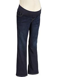 Maternity Demi-Panel Slim Boot-Cut Jeans
