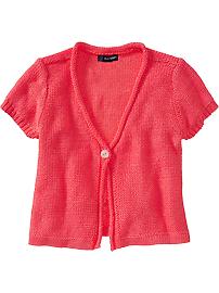 Girls Metallic Cardi Shrugs