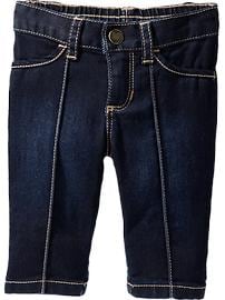 Embroidered-Pocket Denim Capris for Baby
