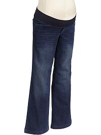 Maternity Demi-Panel Denim Trousers