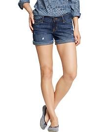 Women's The Diva Cuffed Denim Shorts (3-1/2")