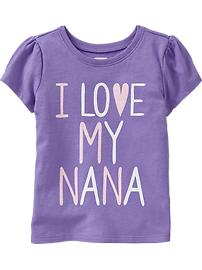 "I &hearts; My Nana" Tees for Baby