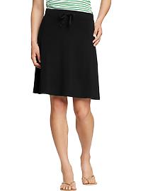 Women's Drawstring Jersey-Midi Skirts