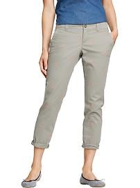 Women's Embroidered-Graphic Boyfriend Skinny Khakis