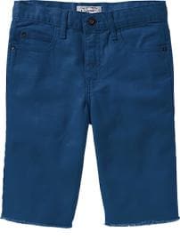 Boys Pop-Color Raw-Edge Denim Shorts