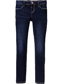 Girls Dark-Wash Jeggings