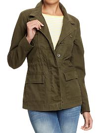 Women's Long Canvas Field Jackets