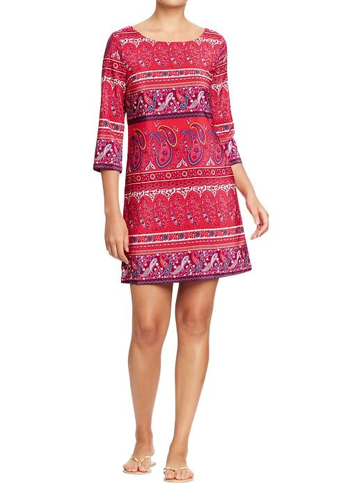 Old Navy Womens Printed Shift Dresses