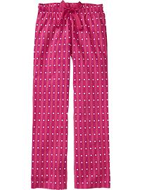Women's Printed Poplin PJ Pants