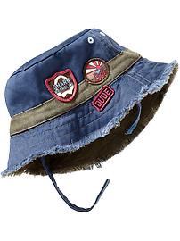 Patch-Applique Fisherman Hats for Baby