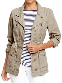 Women's Long Canvas Field Jackets