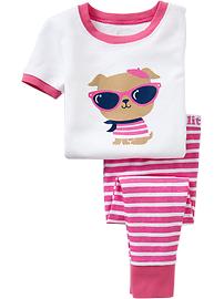 Dog-Graphic PJ Sets for Baby
