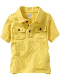 Slub-Knit Jersey Polos for Baby