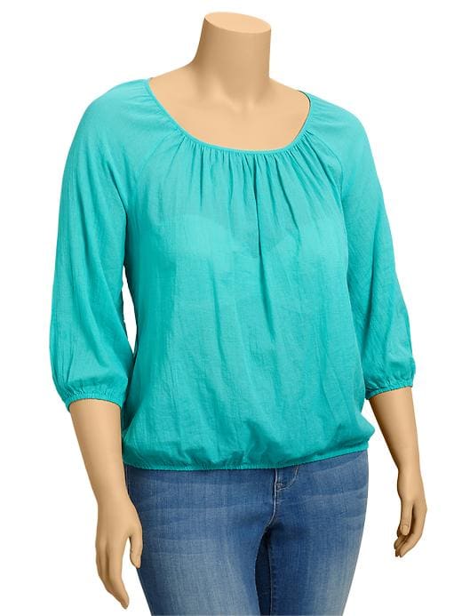 Old Navy Womens Plus Shirred Gauze Tops plus size,  plus size fashion plus size appare 