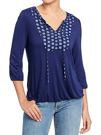 Women's Jersey Keyhole Tops