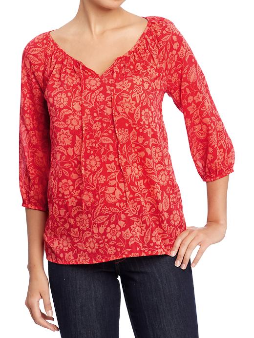 Old Navy Womens Floral Gauze Tops plus size,  plus size fashion plus size appare 