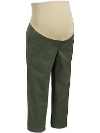 Maternity Smooth-Panel Boyfriend Skinny Khakis